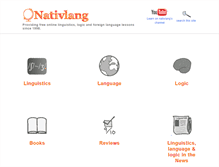 Tablet Screenshot of nativlang.com